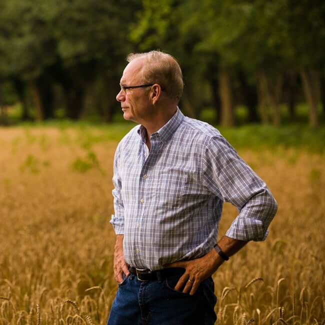 David Jaindl standing in a field