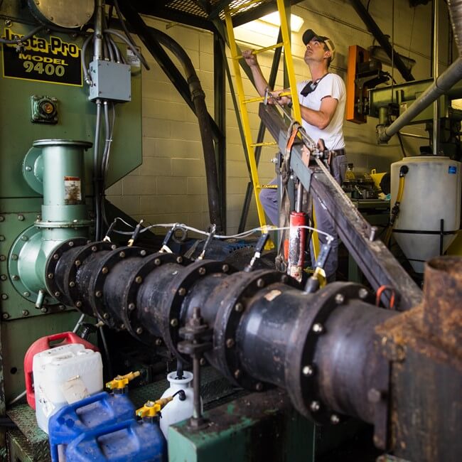In-line Grain presses