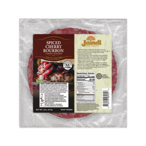 Spiced Cherry Bourbon Turkey Burger